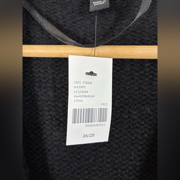 Lane Bryant Cardigan 26/38 Multi-Yarn Striped Fuzzy - Picture 5 of 12